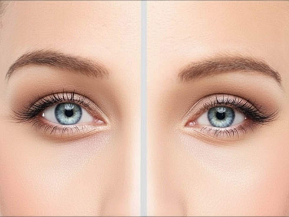 Phẫu thuật lấy mỡ mí mắt chỉ tác động lên vùng da mí mắt, không xâm lấn vào các cấu trúc bên trong mắt