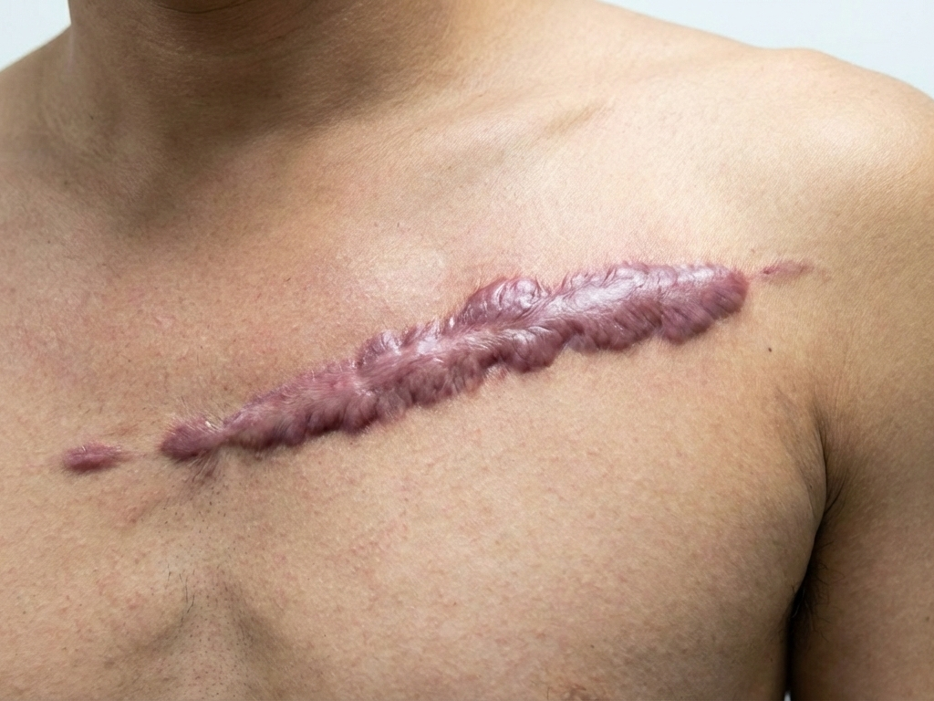 Điều trị sẹo lồi ở ngực