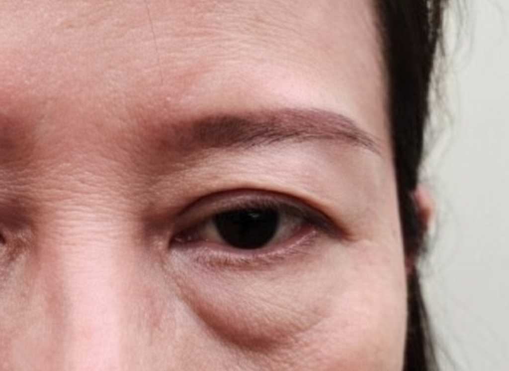 Lấy mỡ bọng mắt dưới