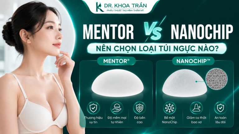 Mentor vs NanoChip — Nên chọn loại túi ngực nào