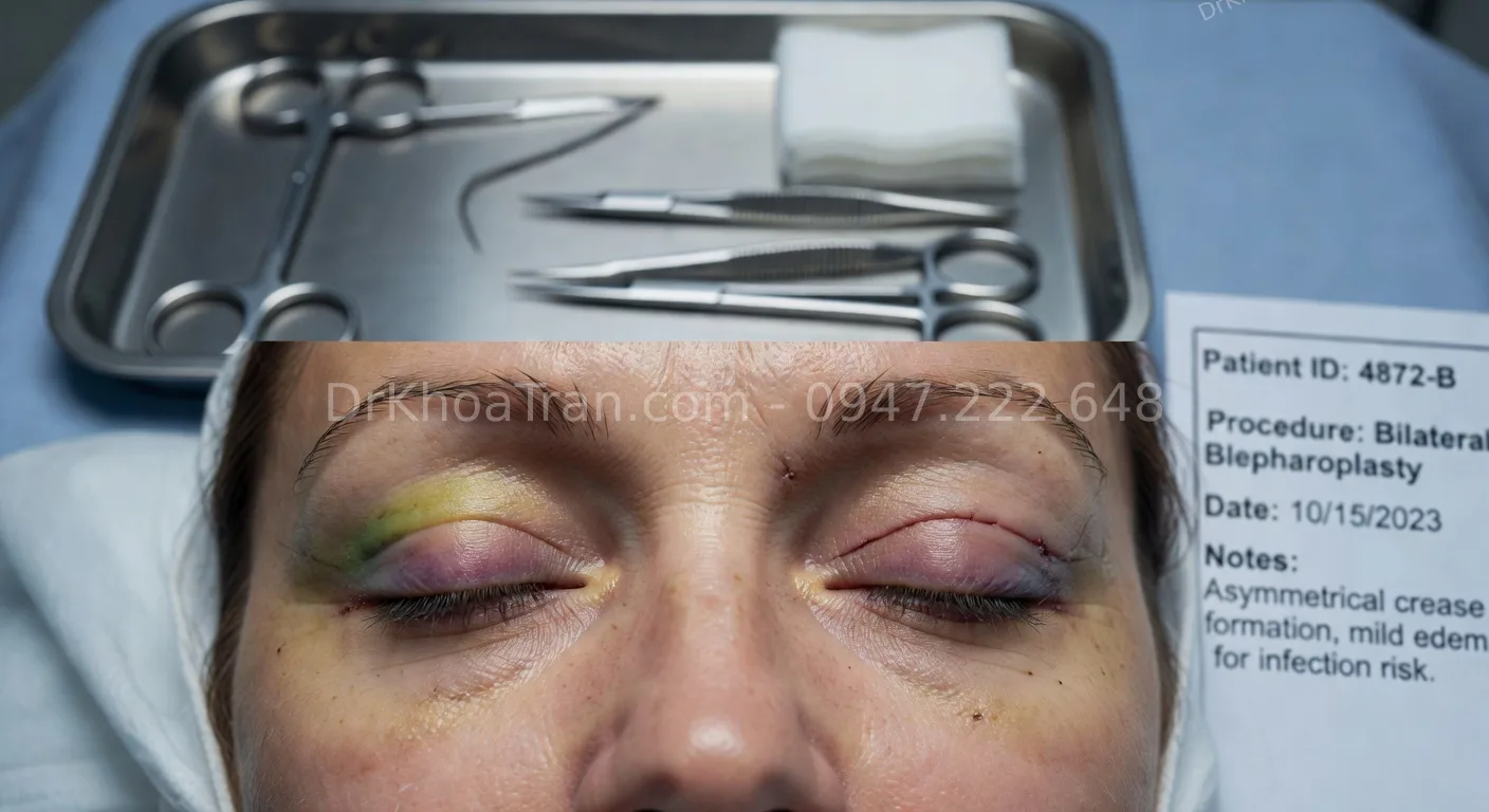 biến chứng cắt mí mắt