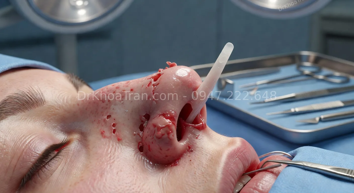 biến chứng nâng mũi