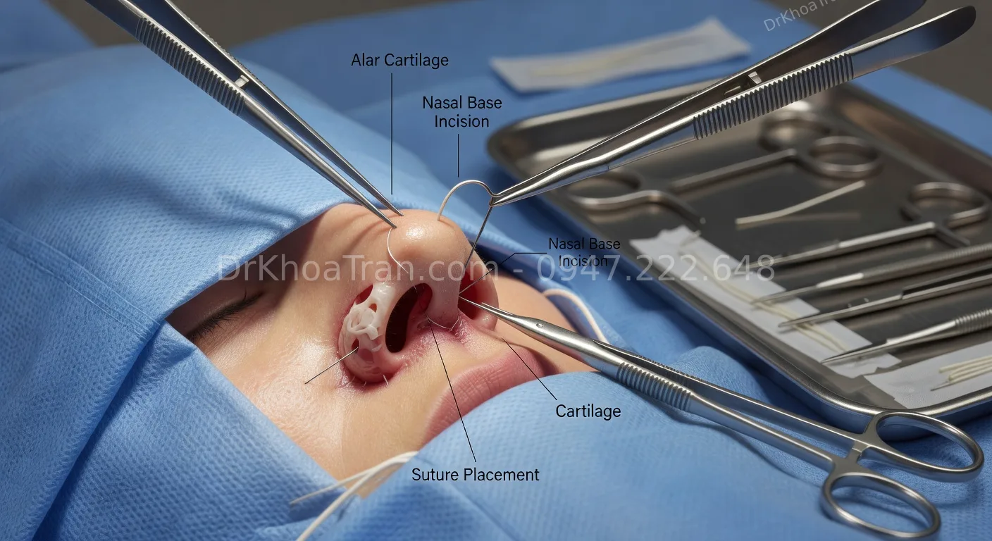 chỉnh lỗ mũi hở