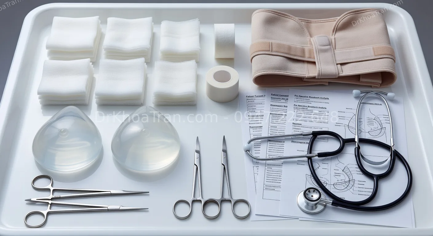 chuẩn bị trước khi nâng ngực