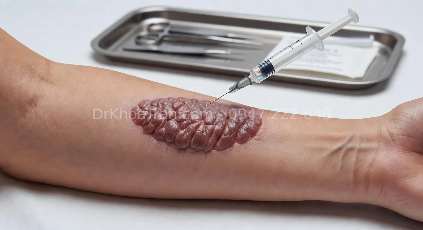 điều trị sẹo lồi