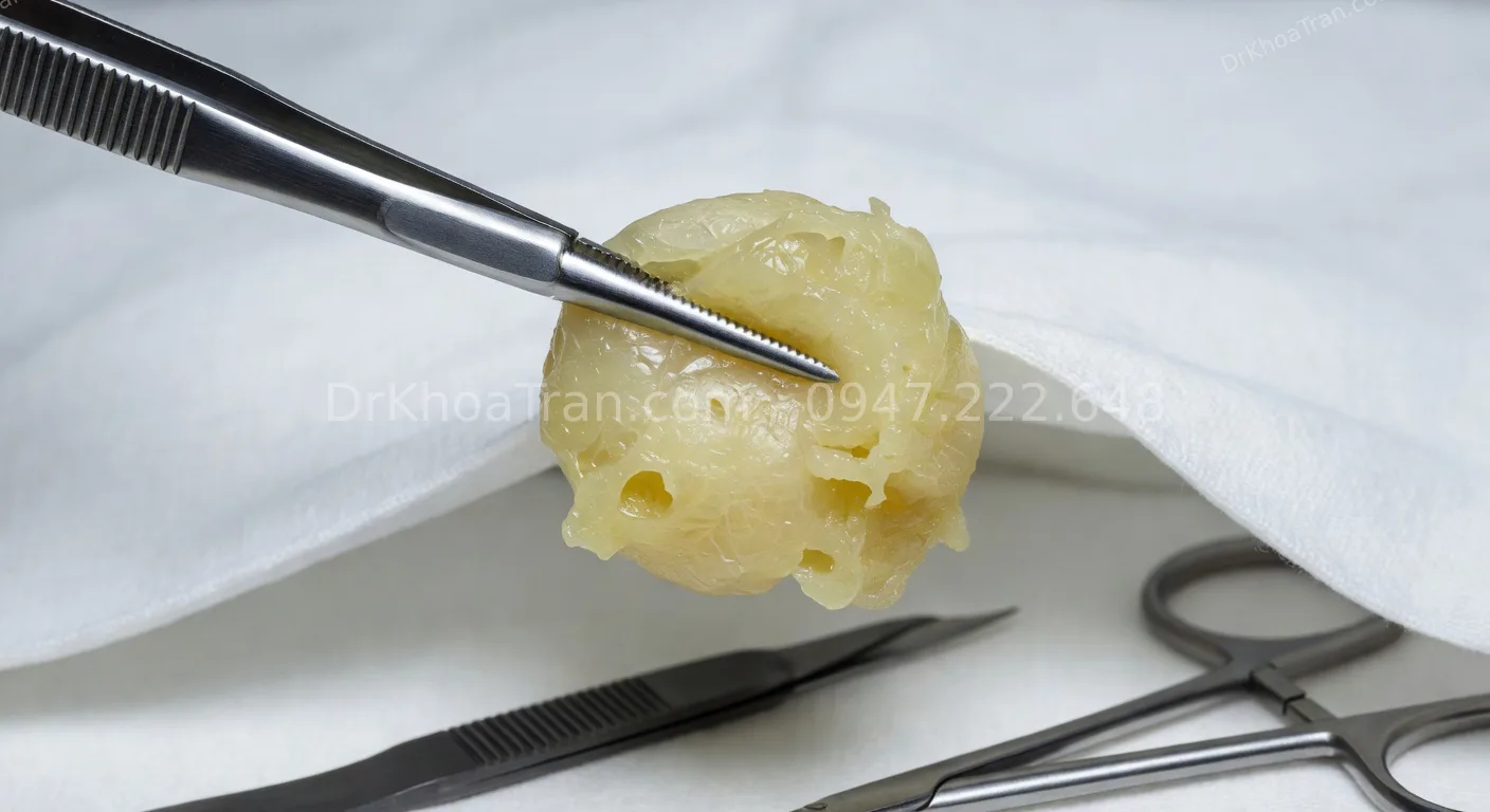 lấy mỡ mí mắt trên