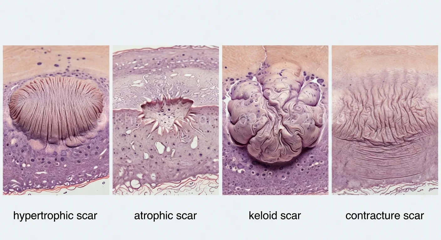 phân biệt các loại sẹo