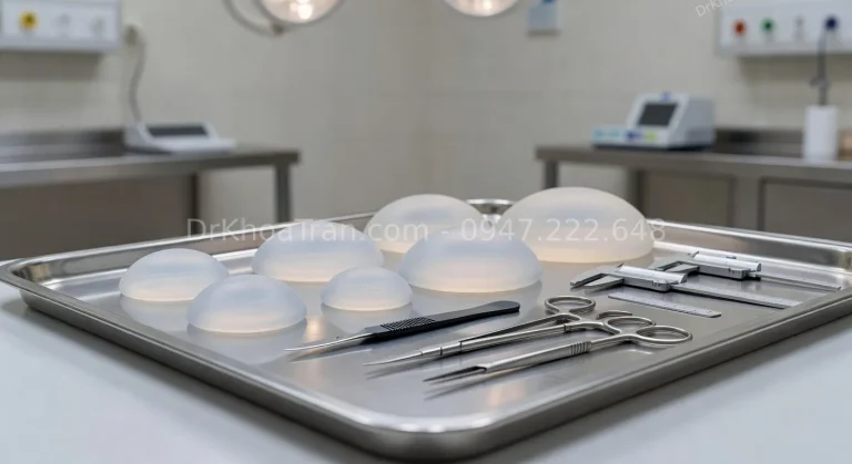 Quy trình phẫu thuật nâng ngực từng bước