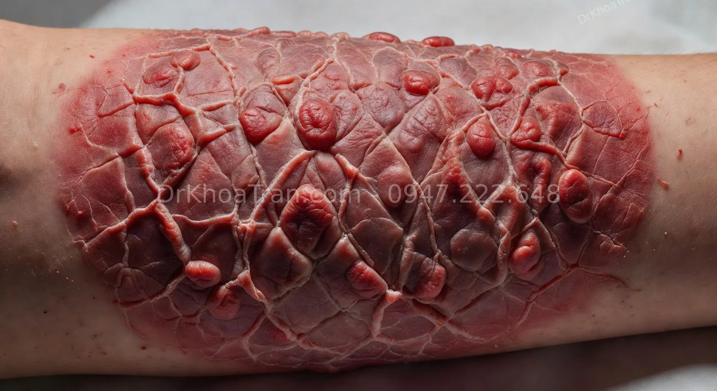 sẹo bỏng phì đại