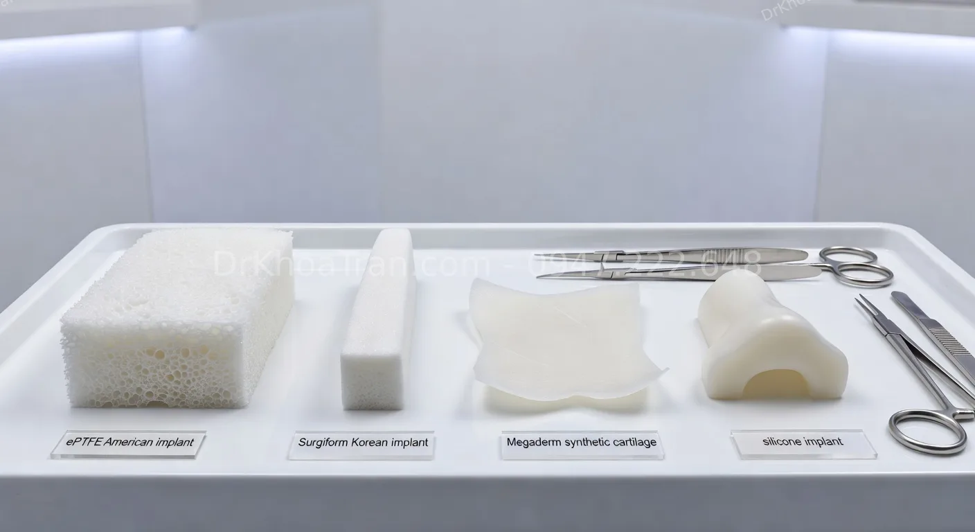 sụn nhân tạo nâng mũi loại nào tốt